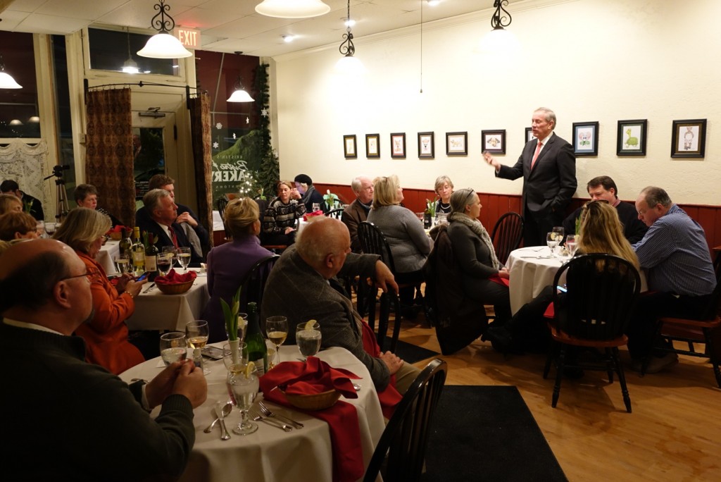 George Pataki speaks at a dinner hosted by the Chesire County Republican Committee in Keene, NH.  2/3/15