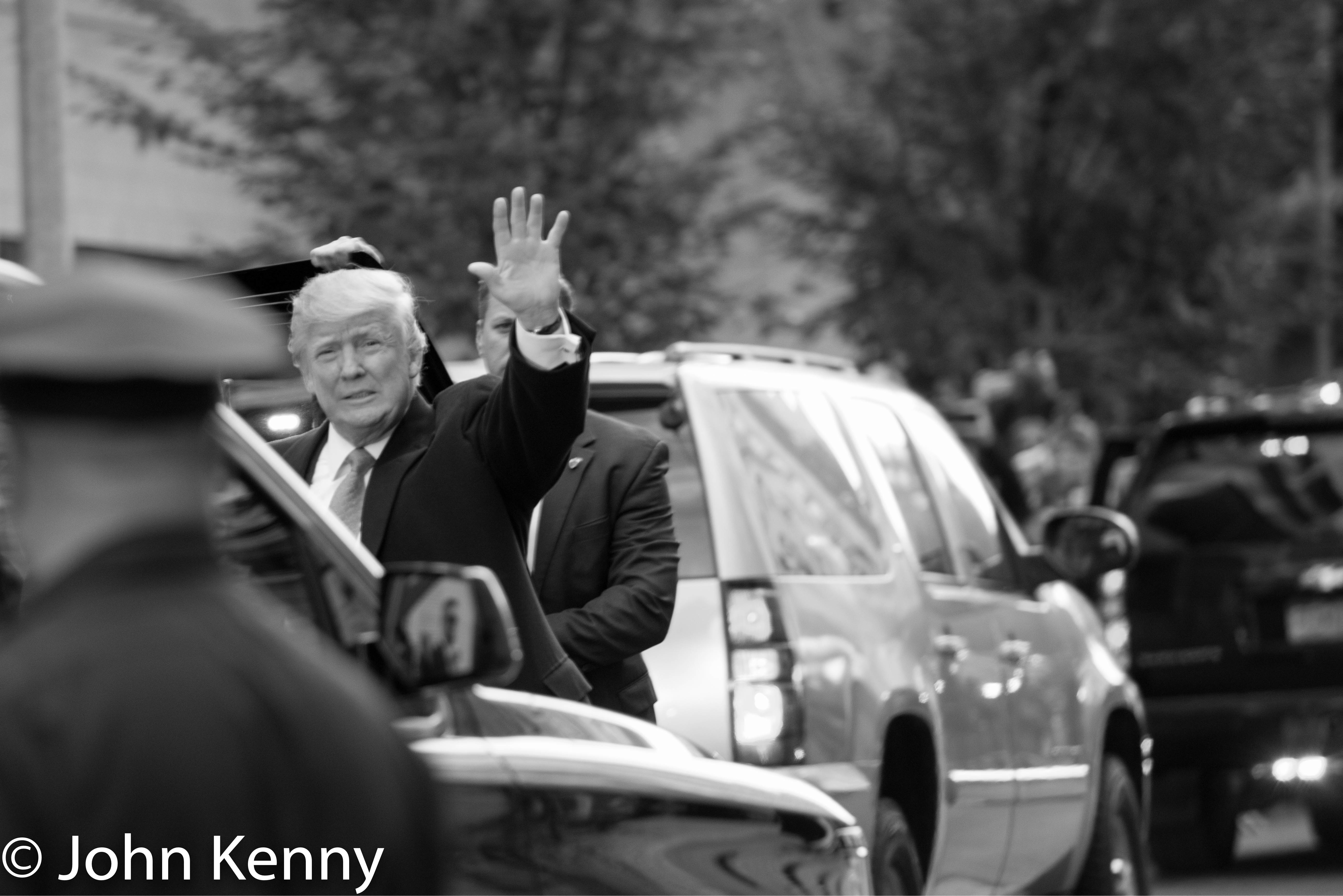 Donald Trump Arrives To Vote 11-8-16