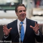 Governor Andrew Cuomo speaks at the opening of the annual Jacob JAvits Center boat show.